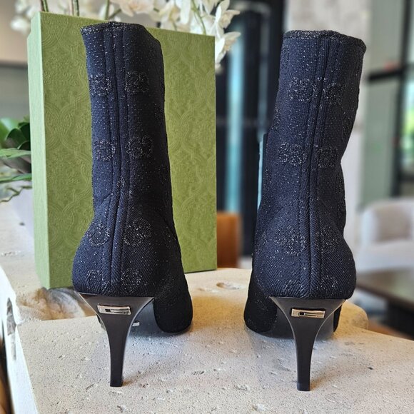 Gucci Ankle Boots Black Womens size 37+ - Picture 8 of 13